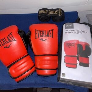 Everlast Red Powerlock Boxing Gloves